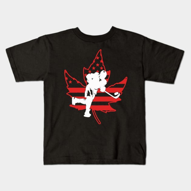 Hockey Canada Kids T-Shirt by LEMOUS TEES